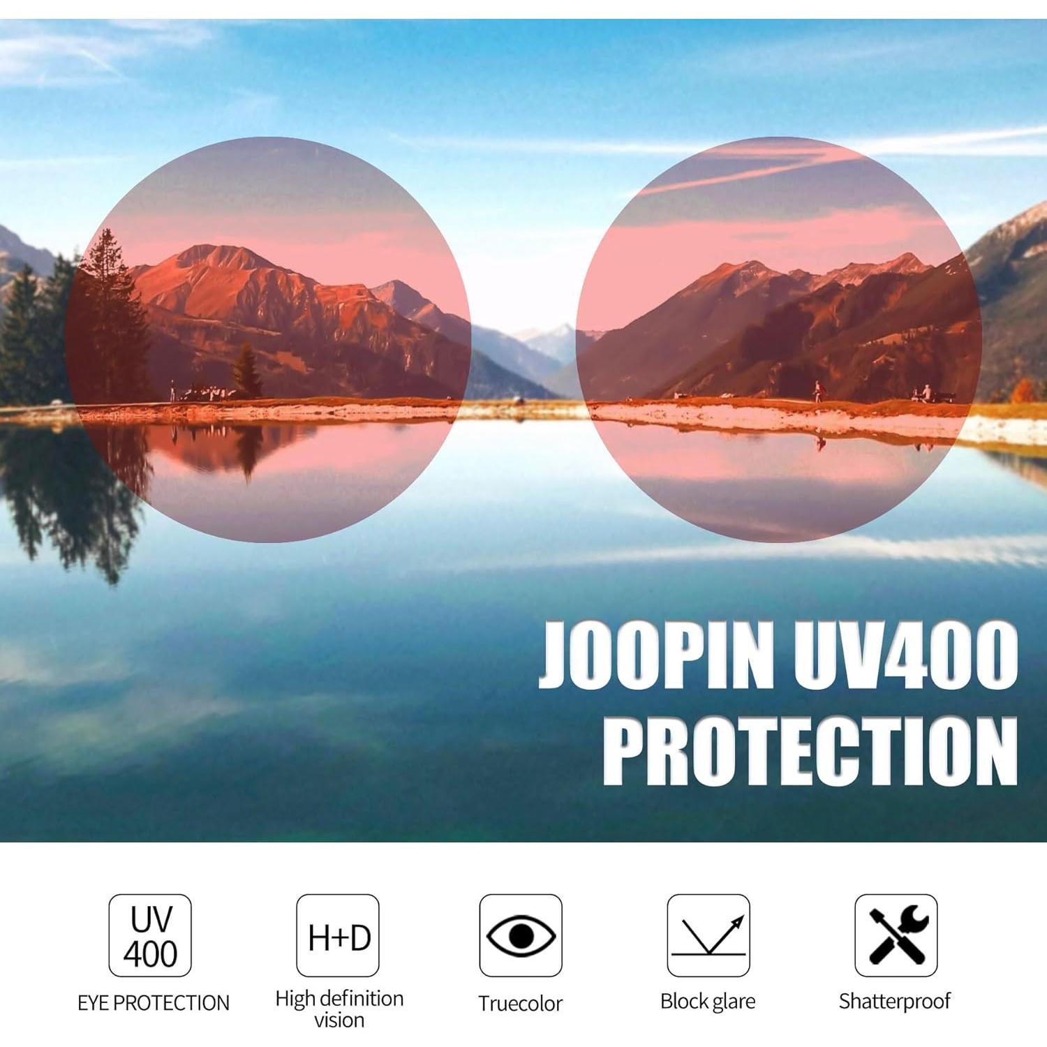 Gafas de sol redondas Joopin con protección UV400 y diseño retro