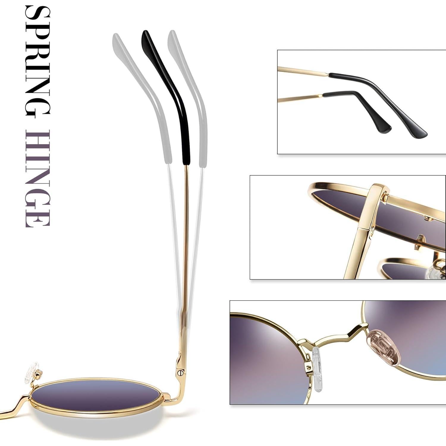 Gafas de sol redondas Joopin polarizadas UV400 unisex