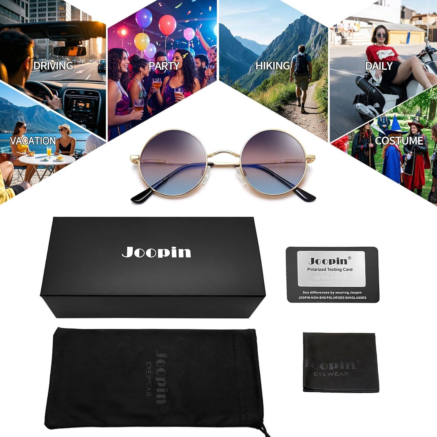 Gafas de sol redondas Joopin polarizadas UV400 unisex