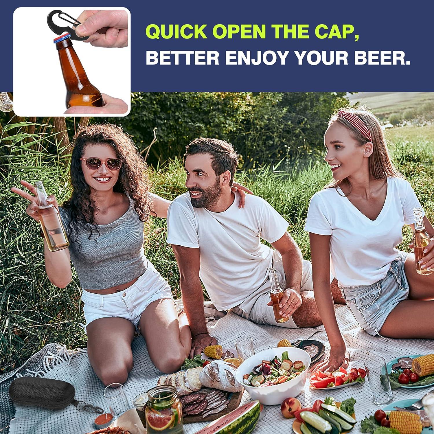 Estuche Semi Duro para Gafas MoKo Negro con Gancho y Destornillador