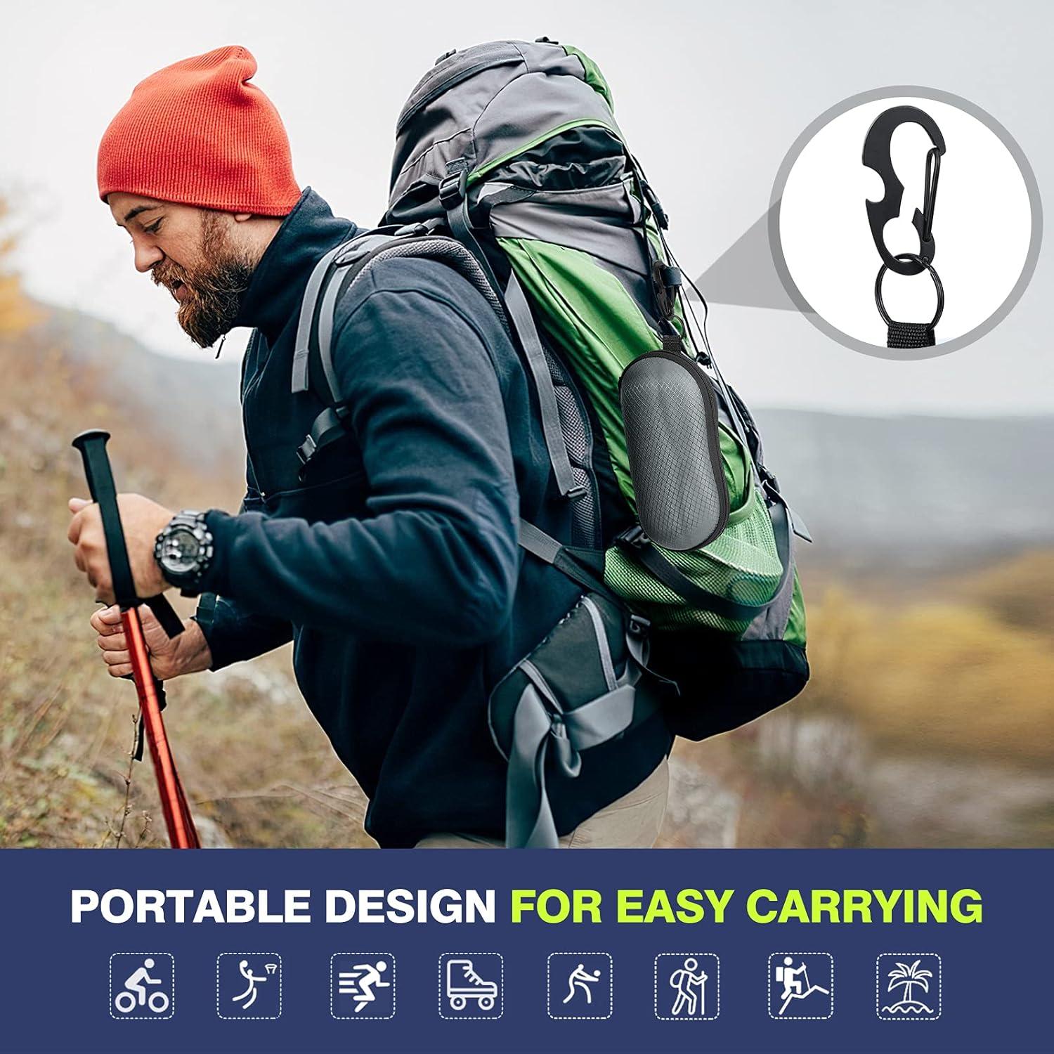 Funda de Gafas Semi Dura MoKo con Gancho Metálico Gris