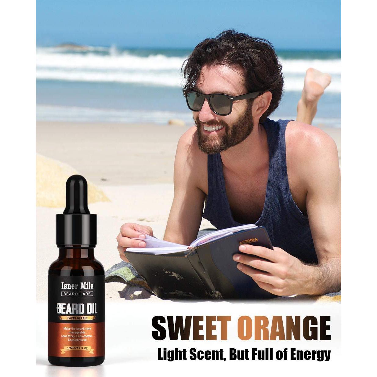 Set de 5 Aceites para Barba ISNER MILE - Hidratantes y Aromáticos