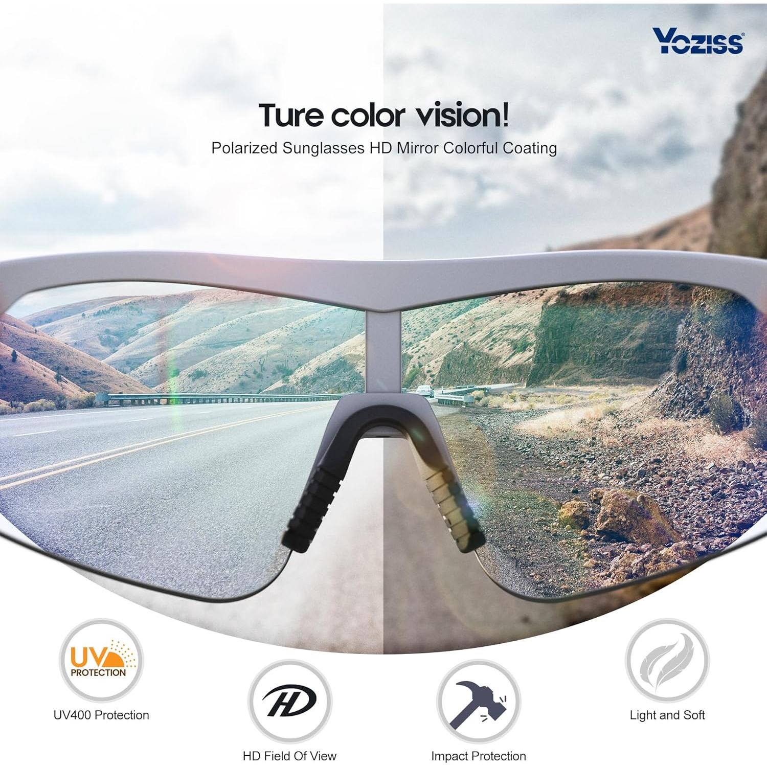 Gafas de Ciclismo Polarizadas YOZISS Cg9025w-g UV400