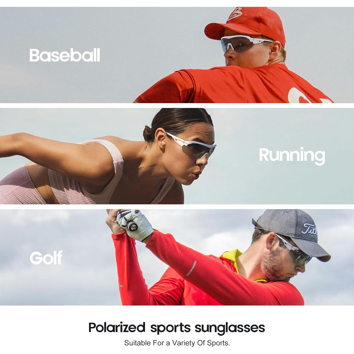 Gafas de Ciclismo Polarizadas YOZISS Cg9025w-g UV400