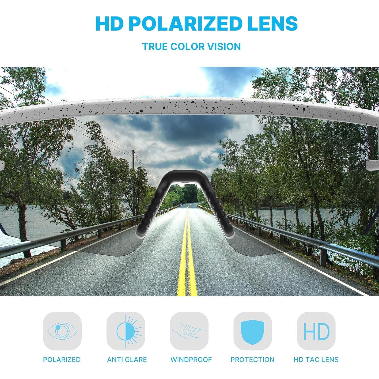 Gafas de Ciclismo Polarizadas YOZISS Cg9013b-g UV400