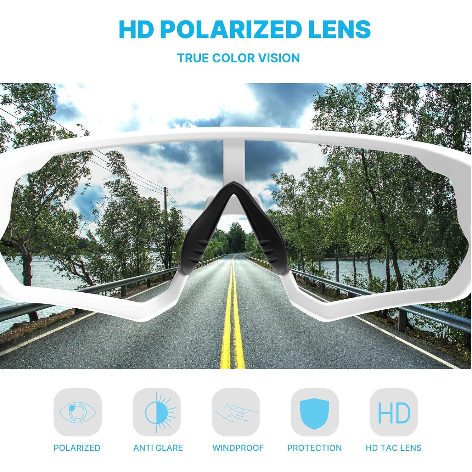 Gafas de Ciclismo Polarizadas YOZISS Cg9012b-r UV400