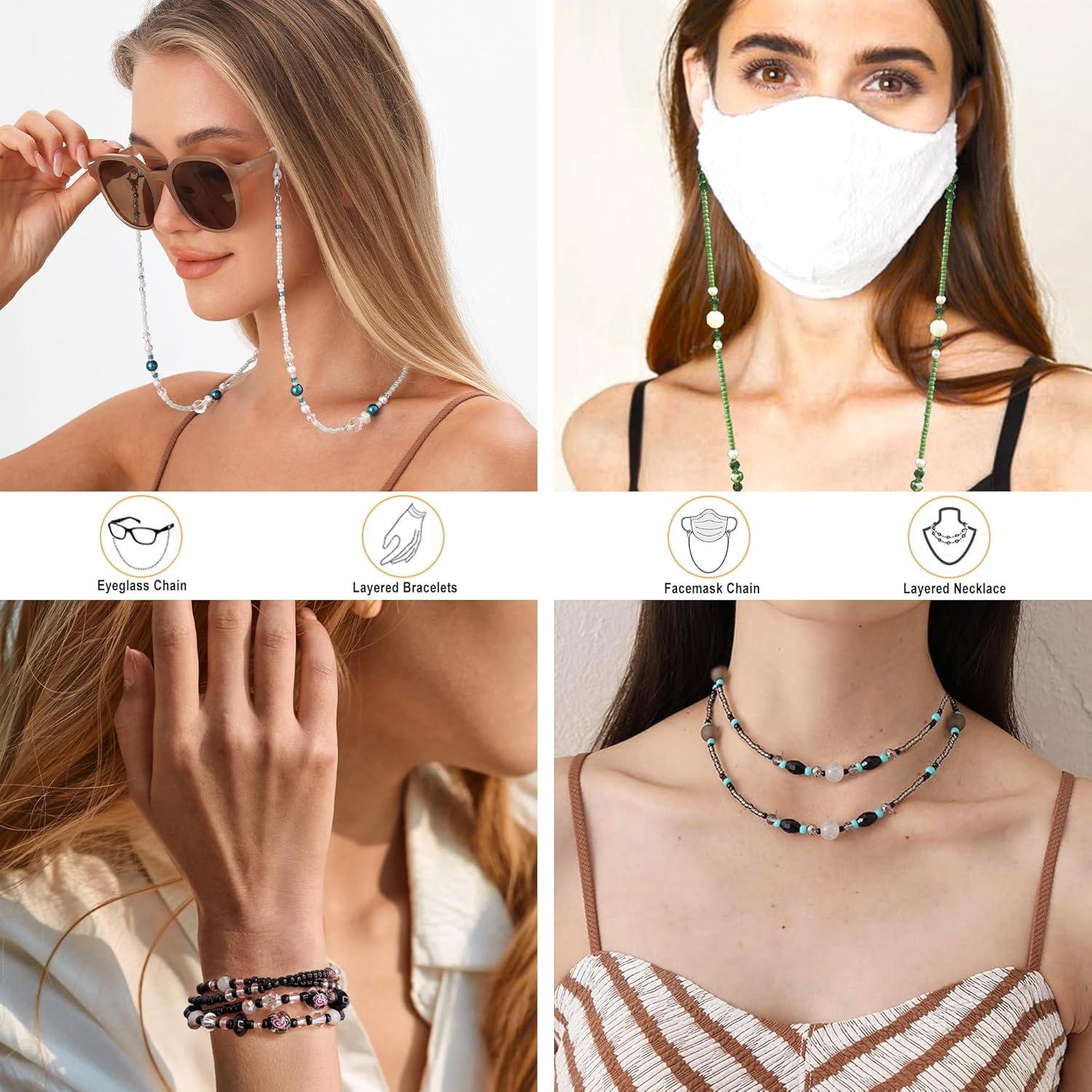 Cadena de Gafas ERNAULO de Perlas para Mujeres 73.66 cm