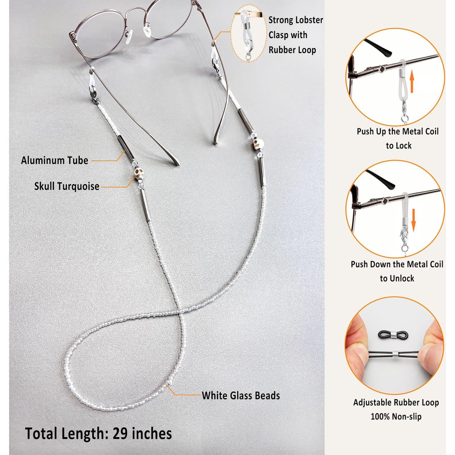 Cadena de Gafas ERNAULO para Mujeres con Perlas 73.66 cm