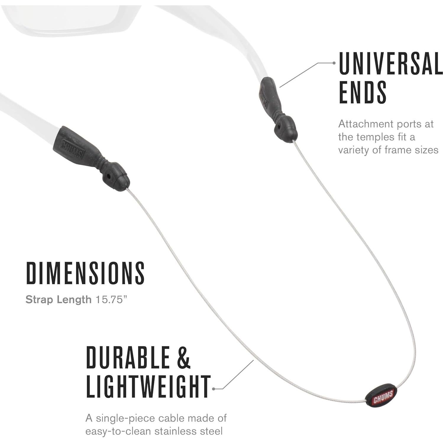 Retenedor de Gafas Chums Orbiter Acero Inoxidable Ligero