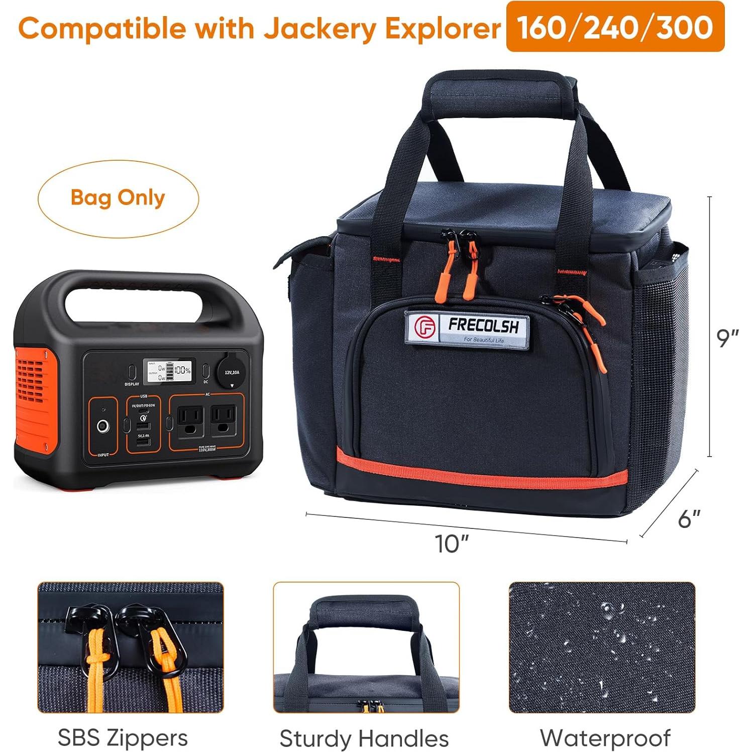 Funda de transporte FRECOLSH para Jackery 300/240/160 impermeable