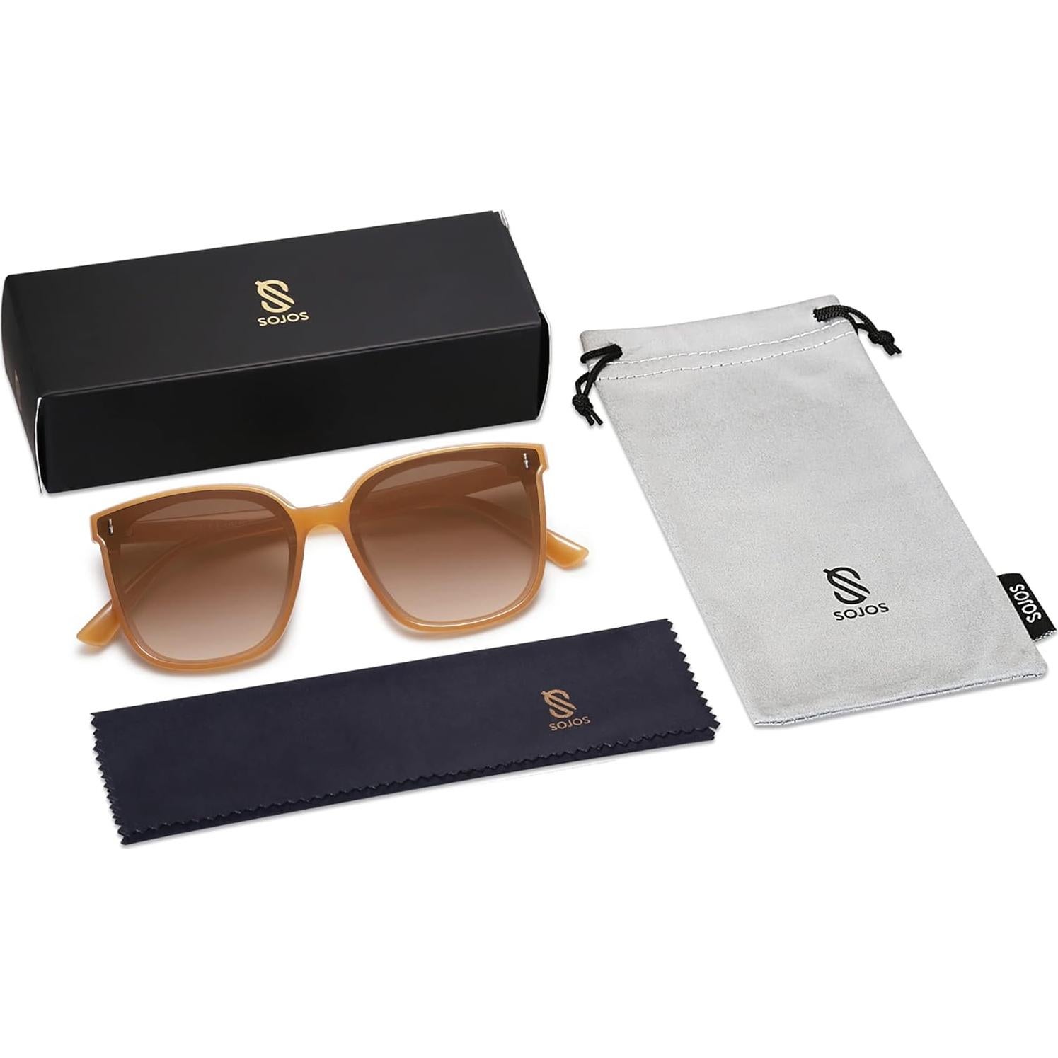 Gafas de sol SojoS SJ2157 UV400 Naranja/Marrón