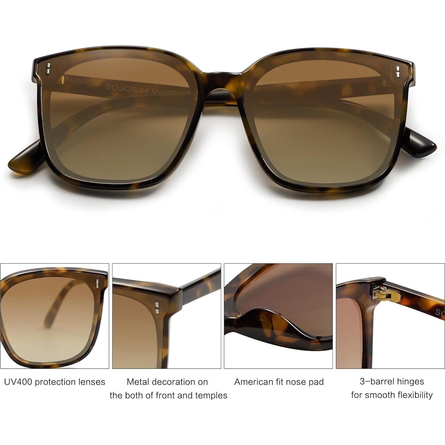 Gafas de sol SojoS SJ2157 UV400 para mujeres y hombres