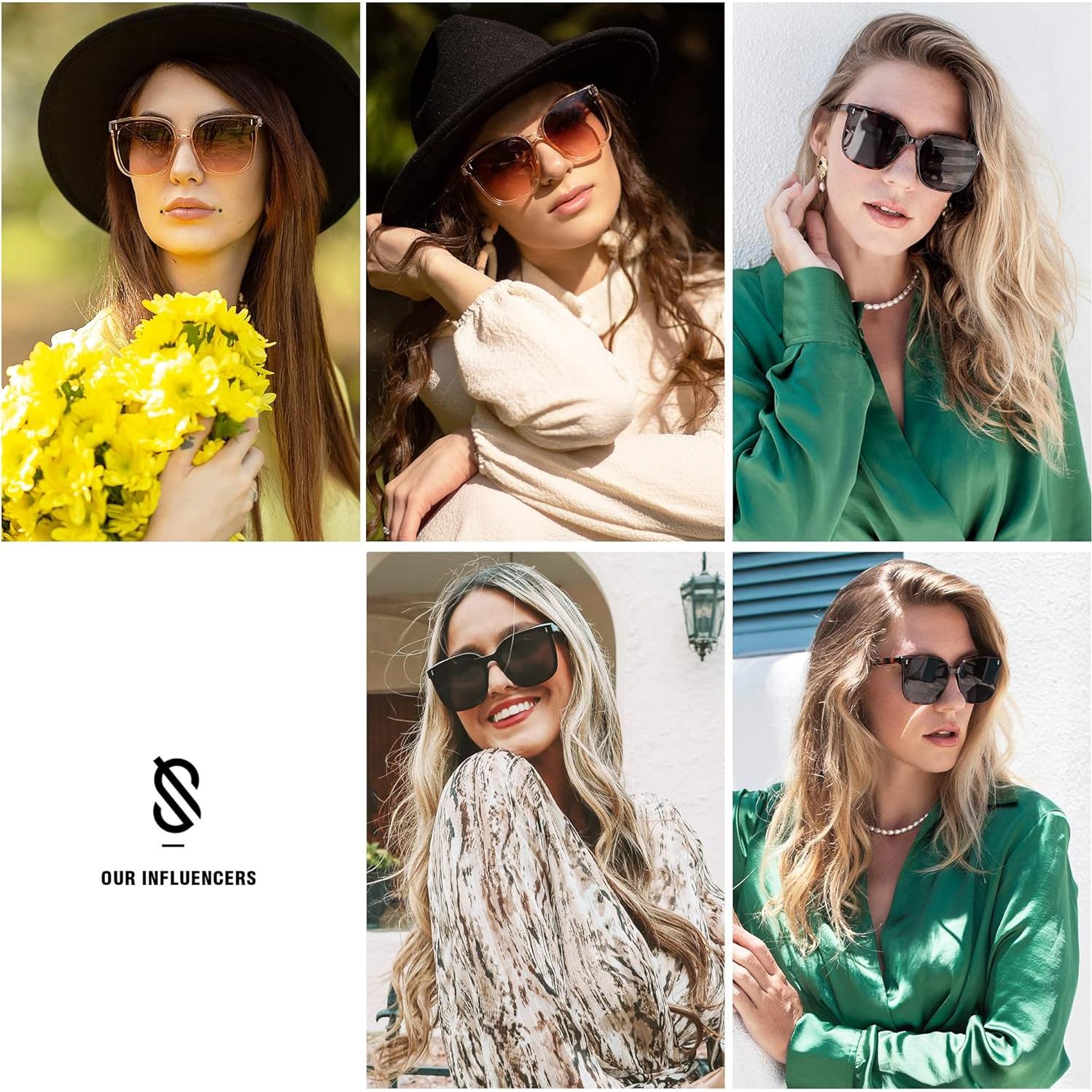 Gafas de sol SojoS SJ2157 UV400 para mujeres y hombres