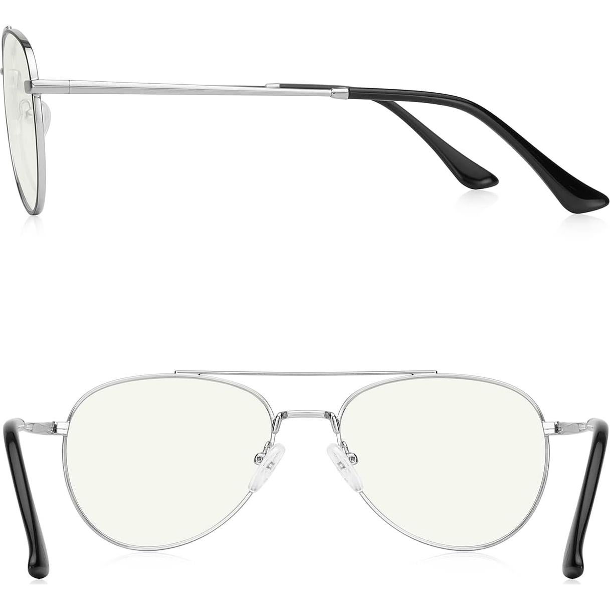 Gafas de lectura aviador RB6456 con luz azul y marco metal