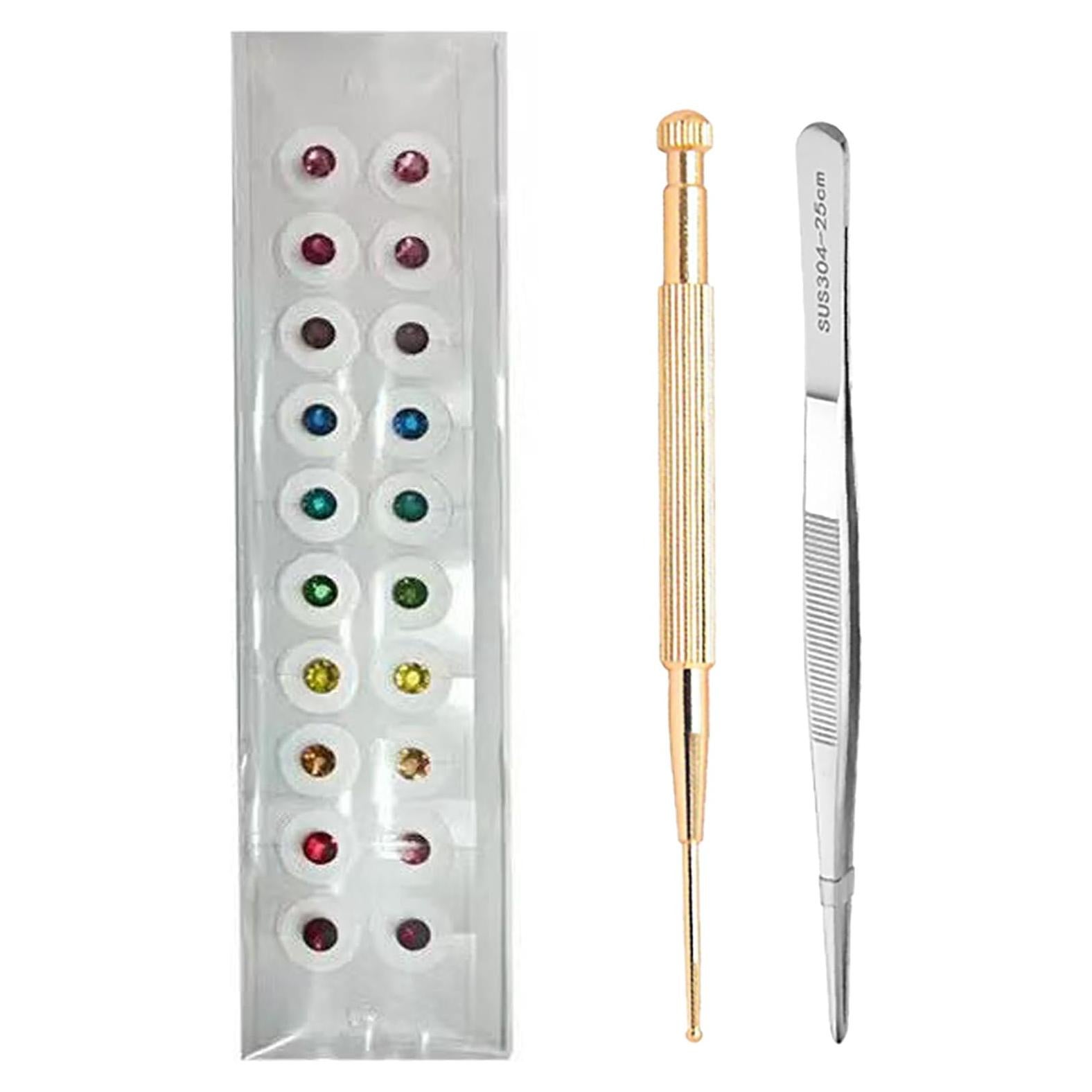 Kit de Acupuntura con Semillas de Oído Genérico - 20 Piezas