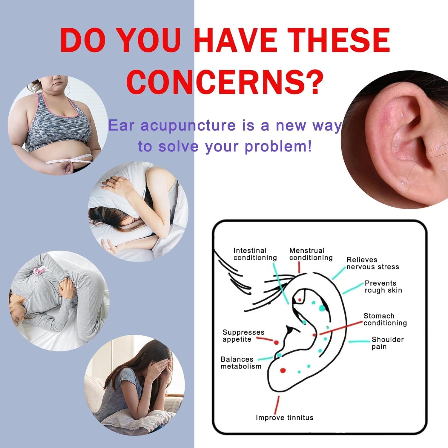 Kit de Acupuntura con Semillas de Oído Genérico - 20 Piezas