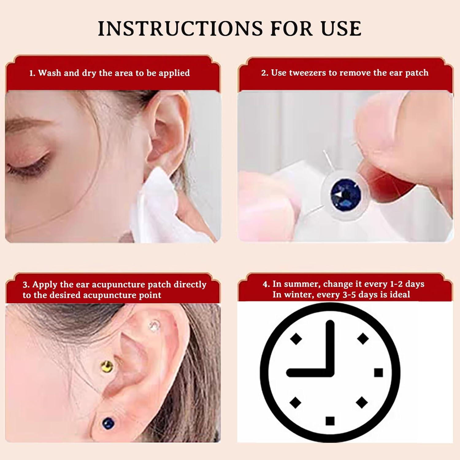 Kit de Acupuntura con Semillas de Oído Genérico - 20 Piezas