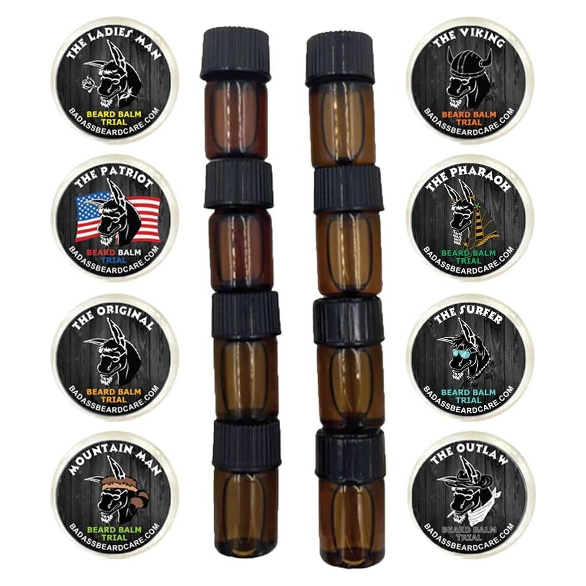 Kit de Prueba Badass Beard Care - 8 Paquetes de Aromas