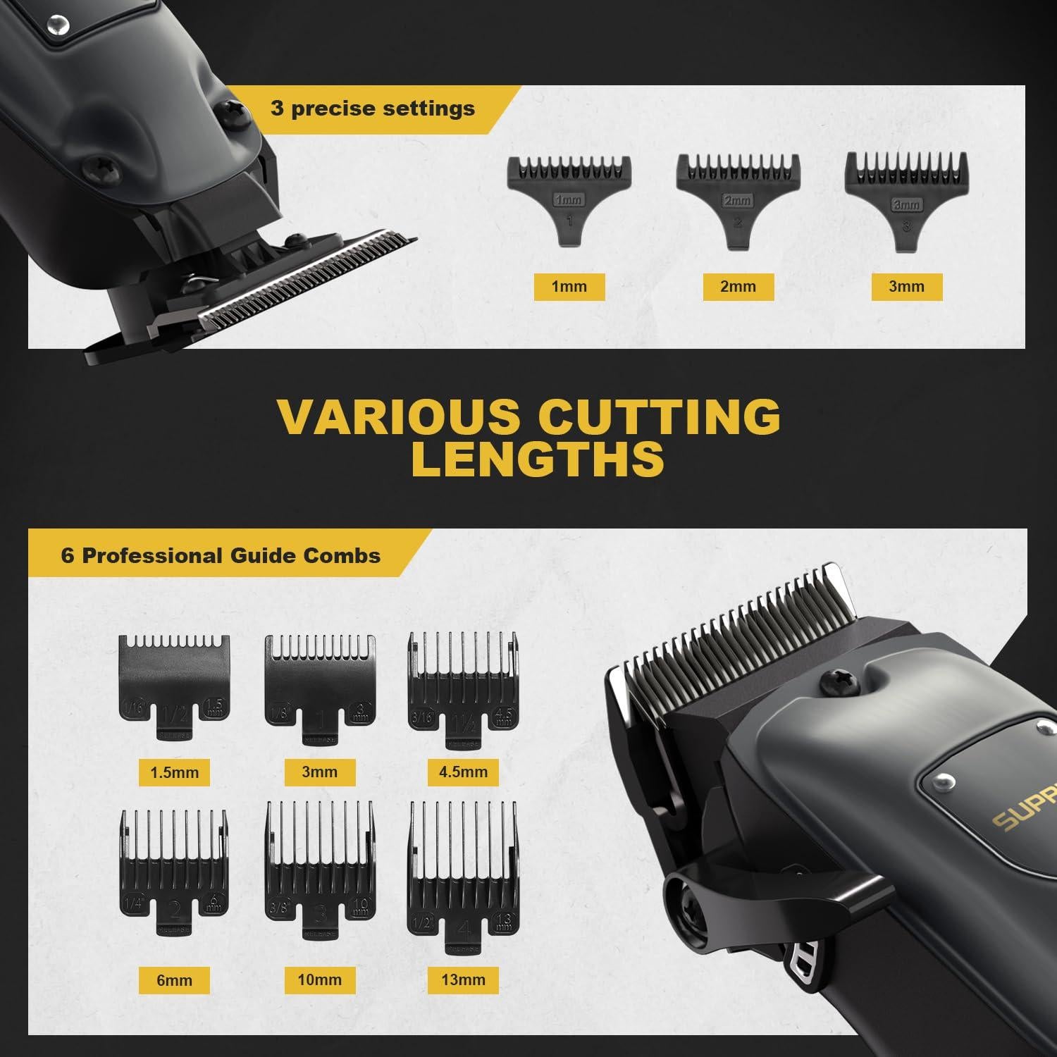 Cortadora de Cabello SUPRENT HC236TX Inalámbrica USB-C 5h