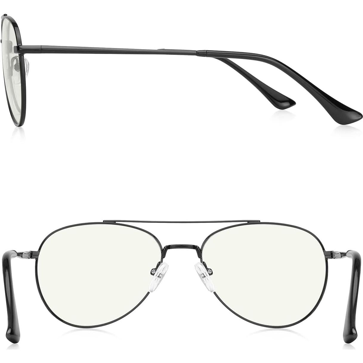 Gafas de lectura aviador RB6456 con luz azul y marco metal