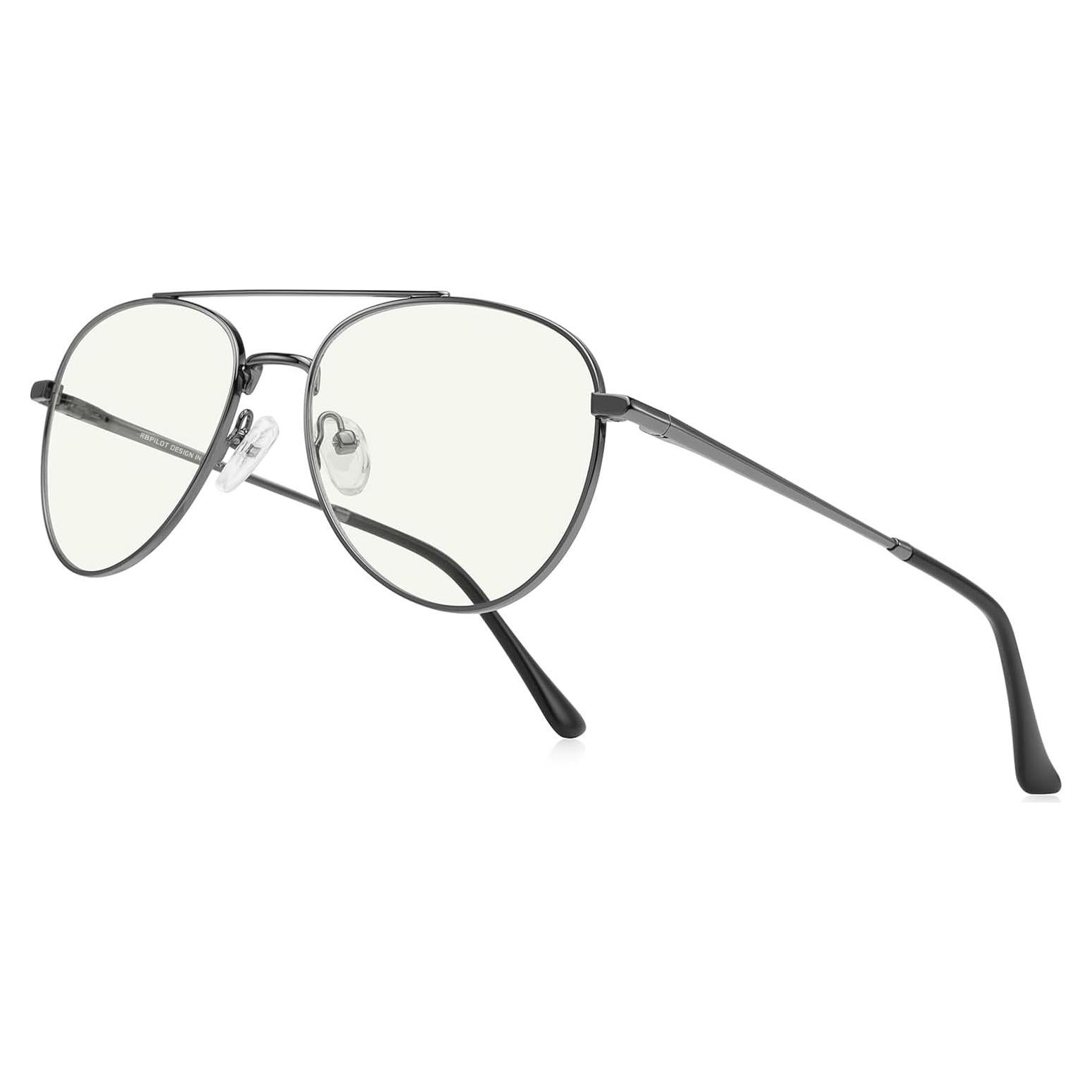 Gafas de lectura aviador RB6456 con luz azul y marco metal