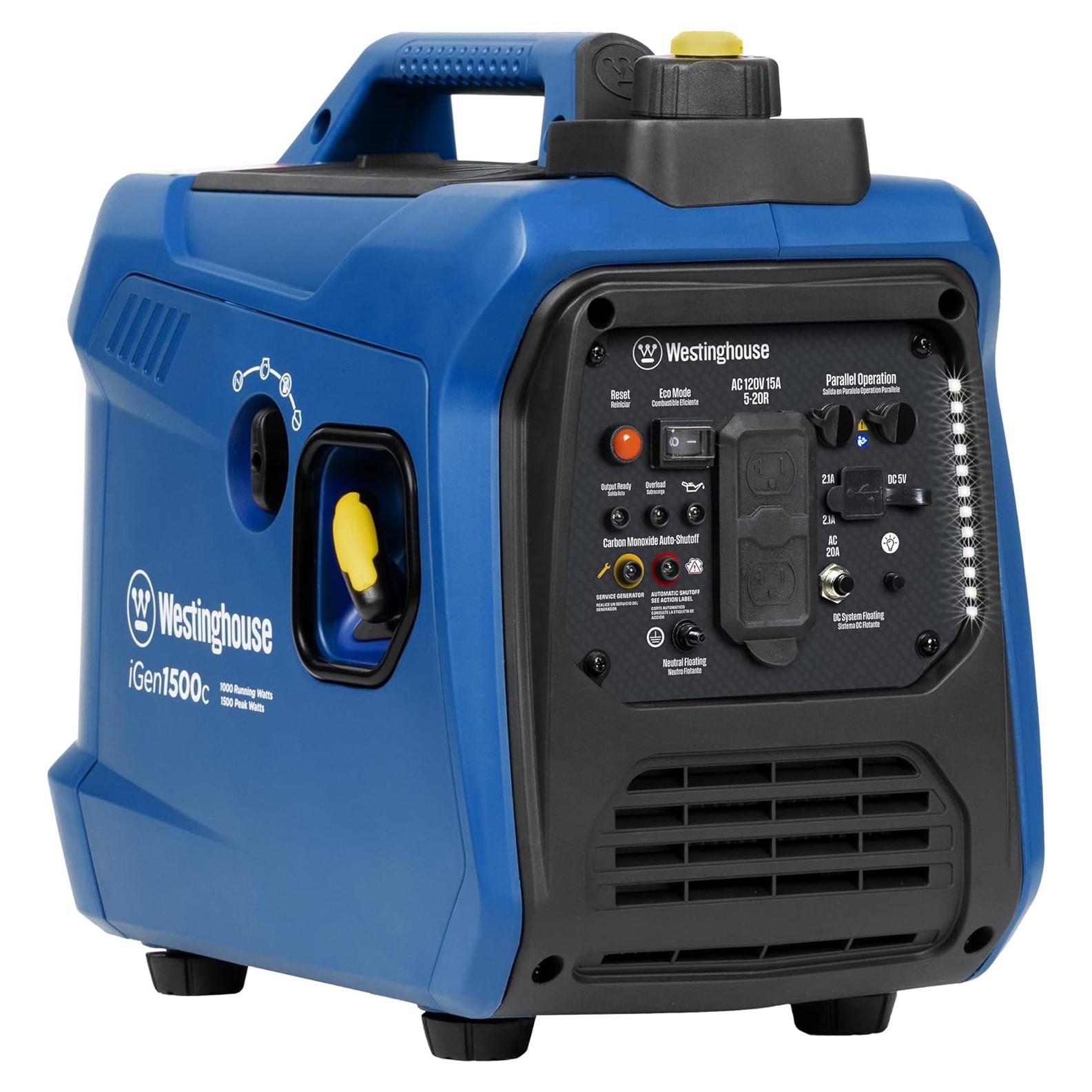 Generador Inversor Westinghouse iGen1500c 1500W Gas Silencioso