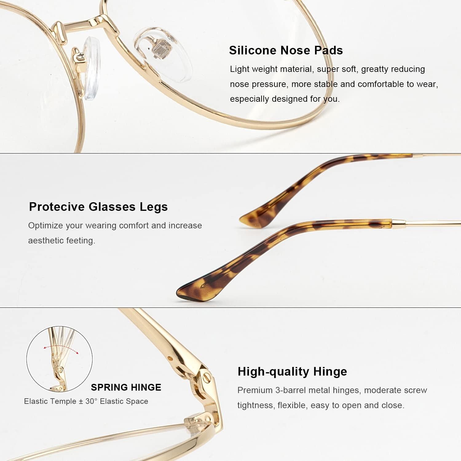 Gafas de lectura aviador RB6456 con filtro luz azul 57mm