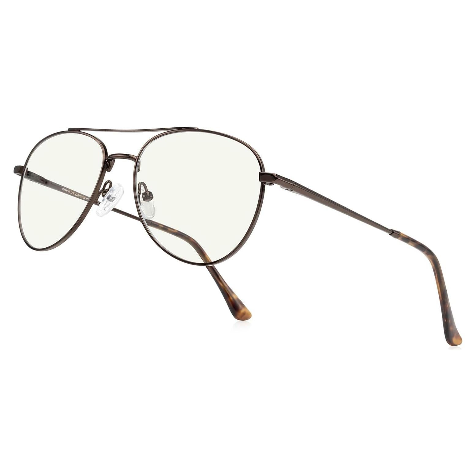 Gafas de lectura aviador RB6456 con luz azul y marco metal