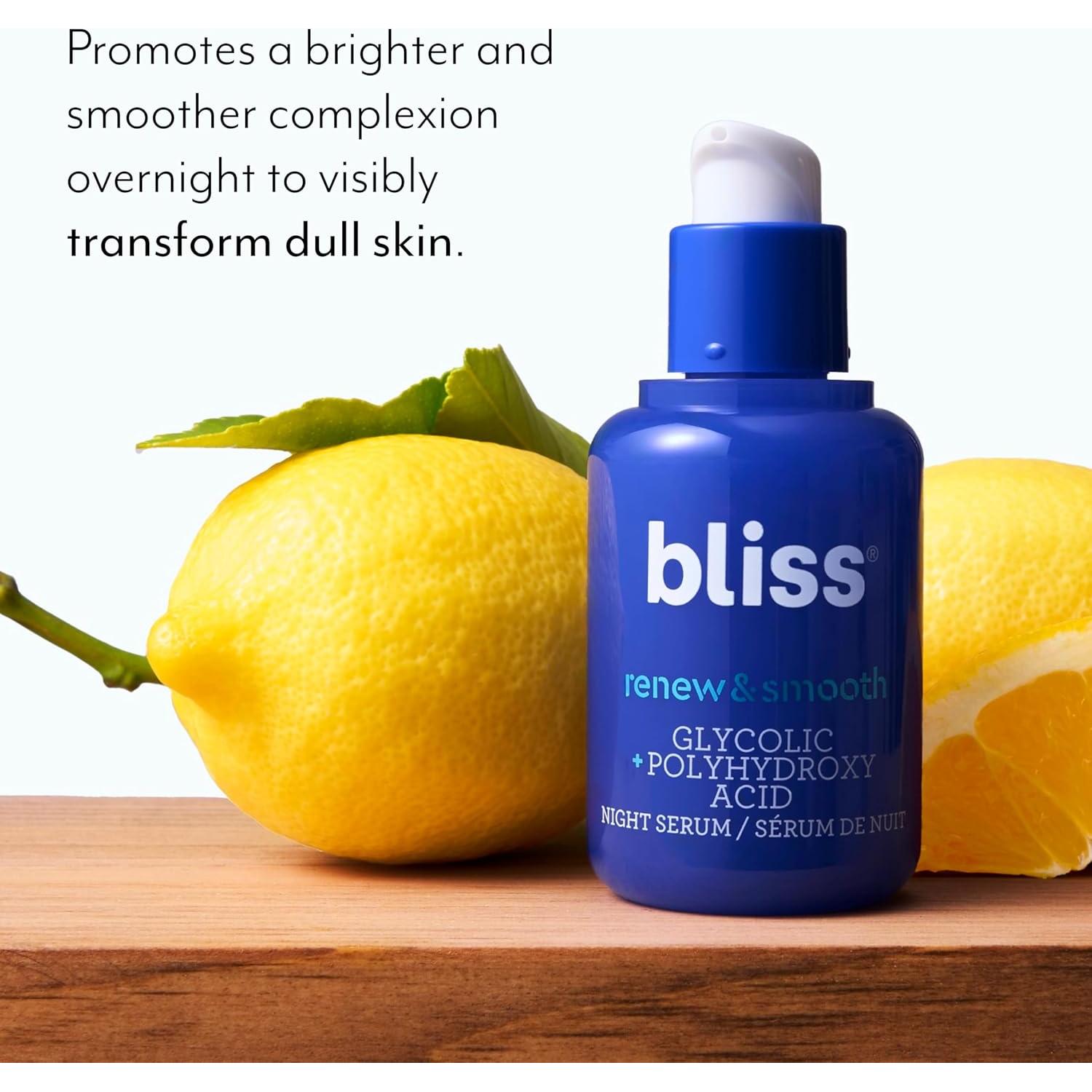 Suero Nocturno Bliss Renovar y Suavizar 28g Exfoliante