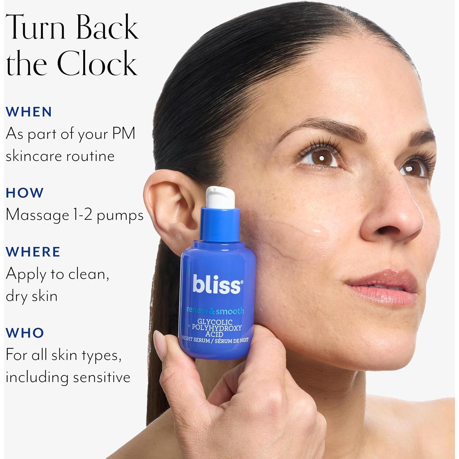 Suero Nocturno Bliss Renovar y Suavizar 28g Exfoliante