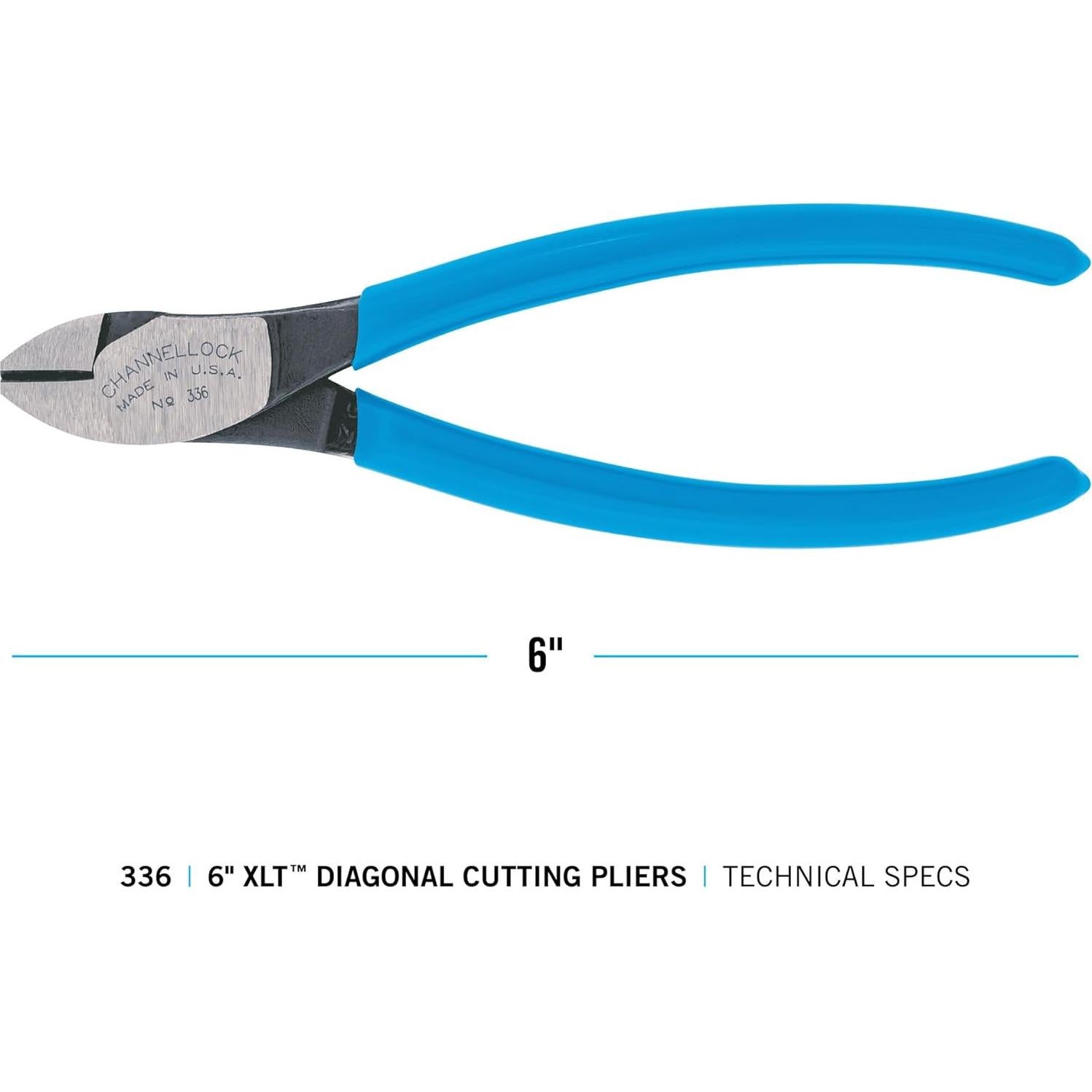 Alicates de Corte Diagonal Channellock 336 - 15.24 cm Acero Alto Carbono