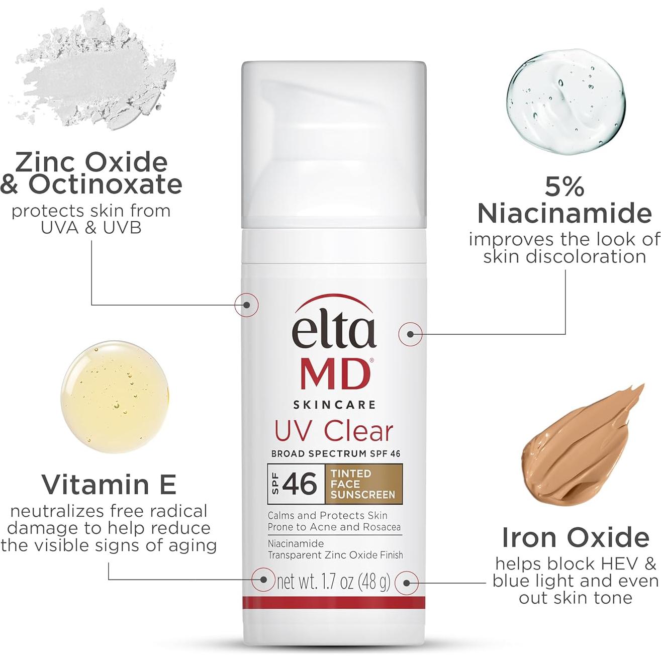 EltaMD UV Clear Protector Solar Tinte SPF 46 50 ml