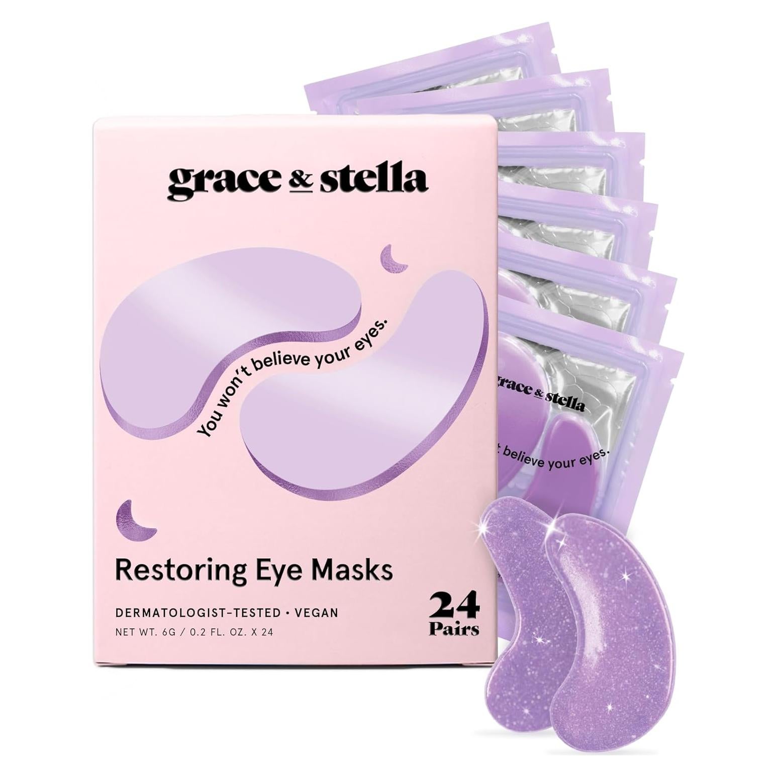 Parches para Ojos Grace & Stella - 24 Pares Antienvejecimiento