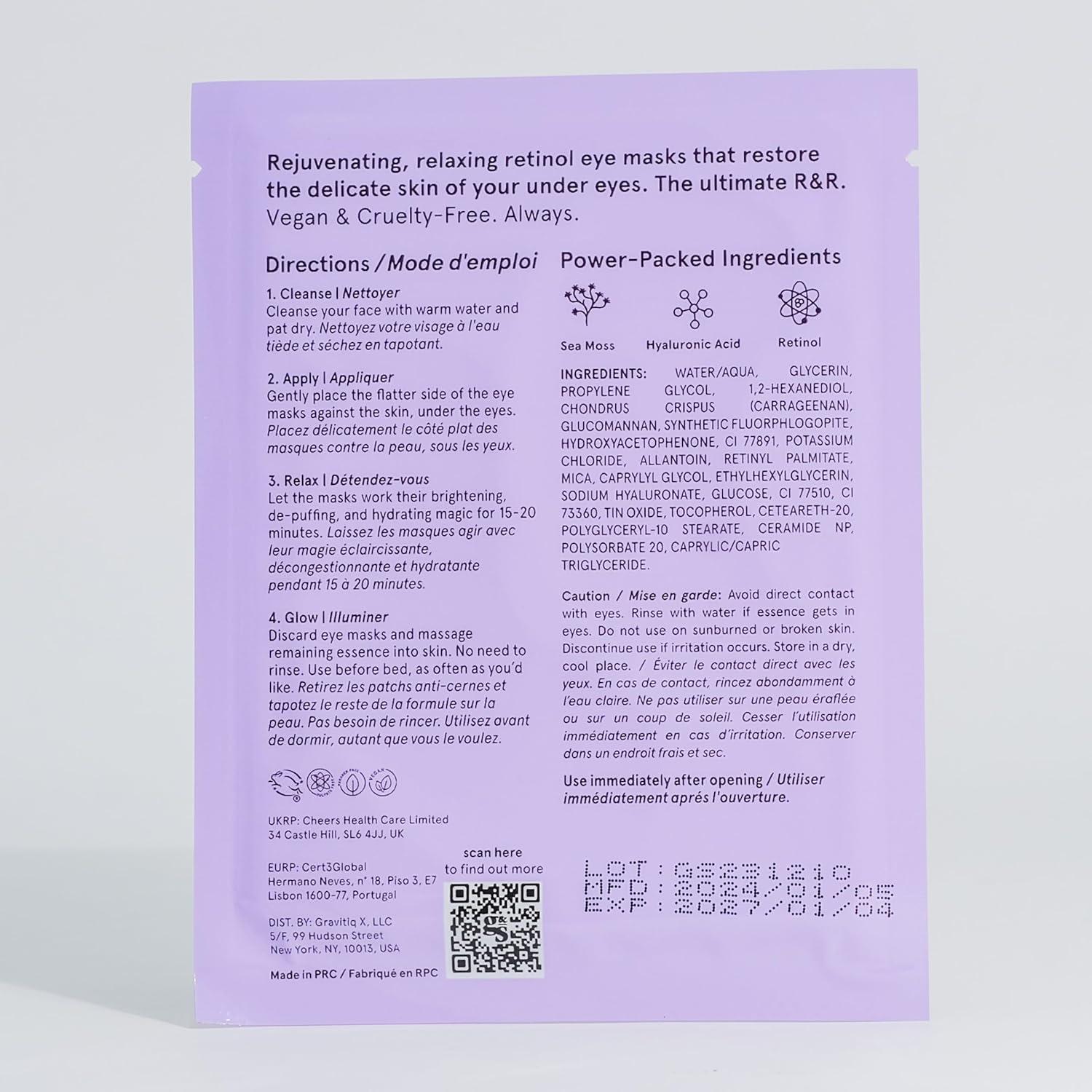 Parches para Ojos Grace & Stella - 24 Pares Antienvejecimiento