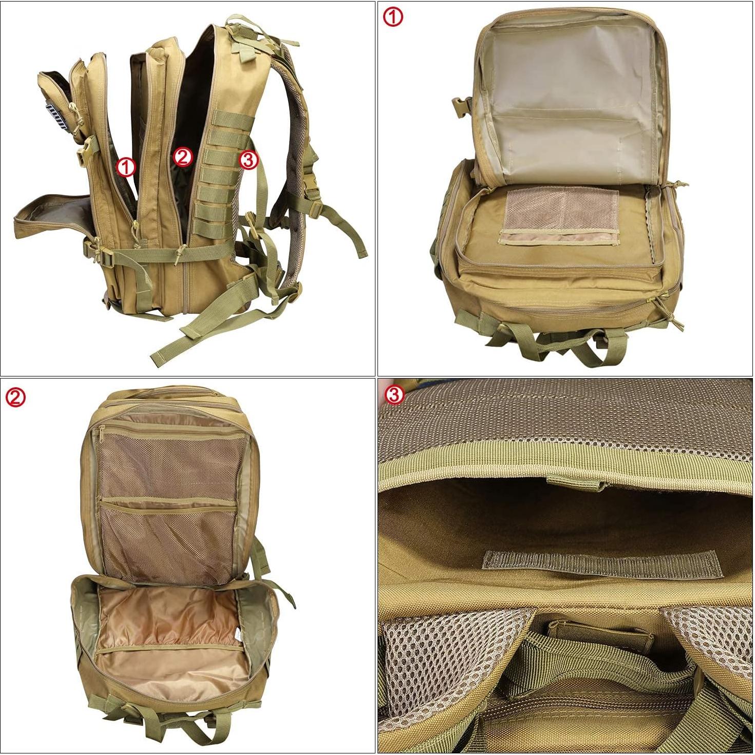 Mochila Táctica Militar Prospo 40L Molle para Supervivencia