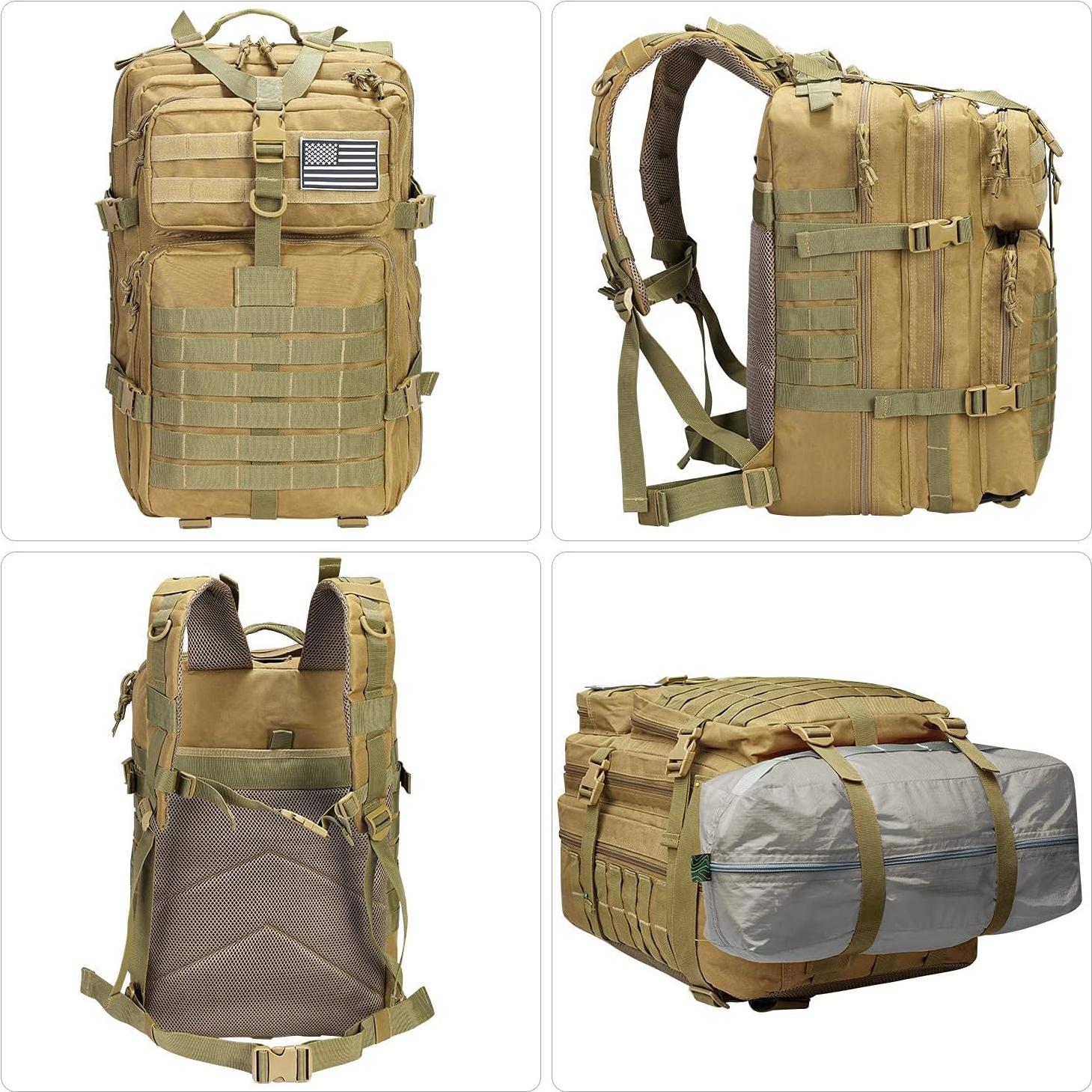 Mochila Táctica Militar Prospo 40L Molle para Supervivencia