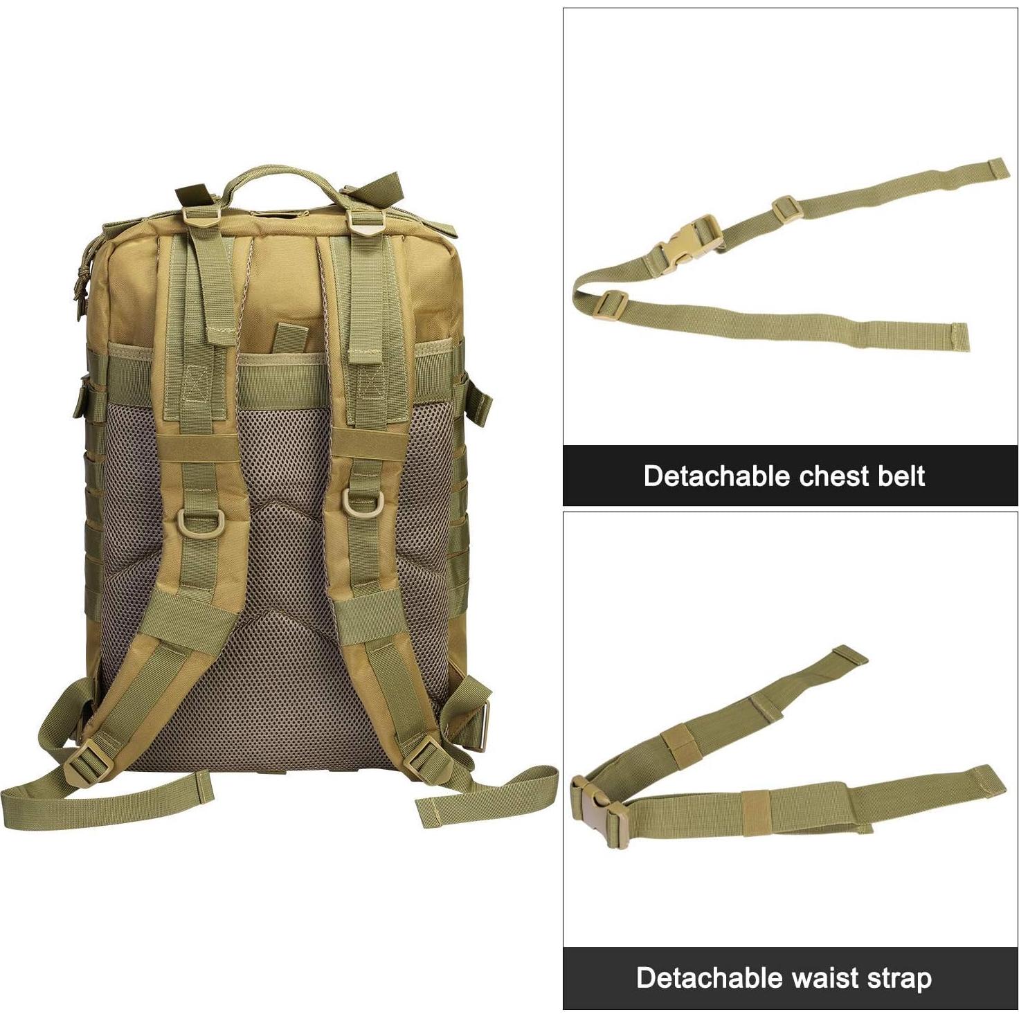 Mochila Táctica Militar Prospo 40L Molle para Supervivencia