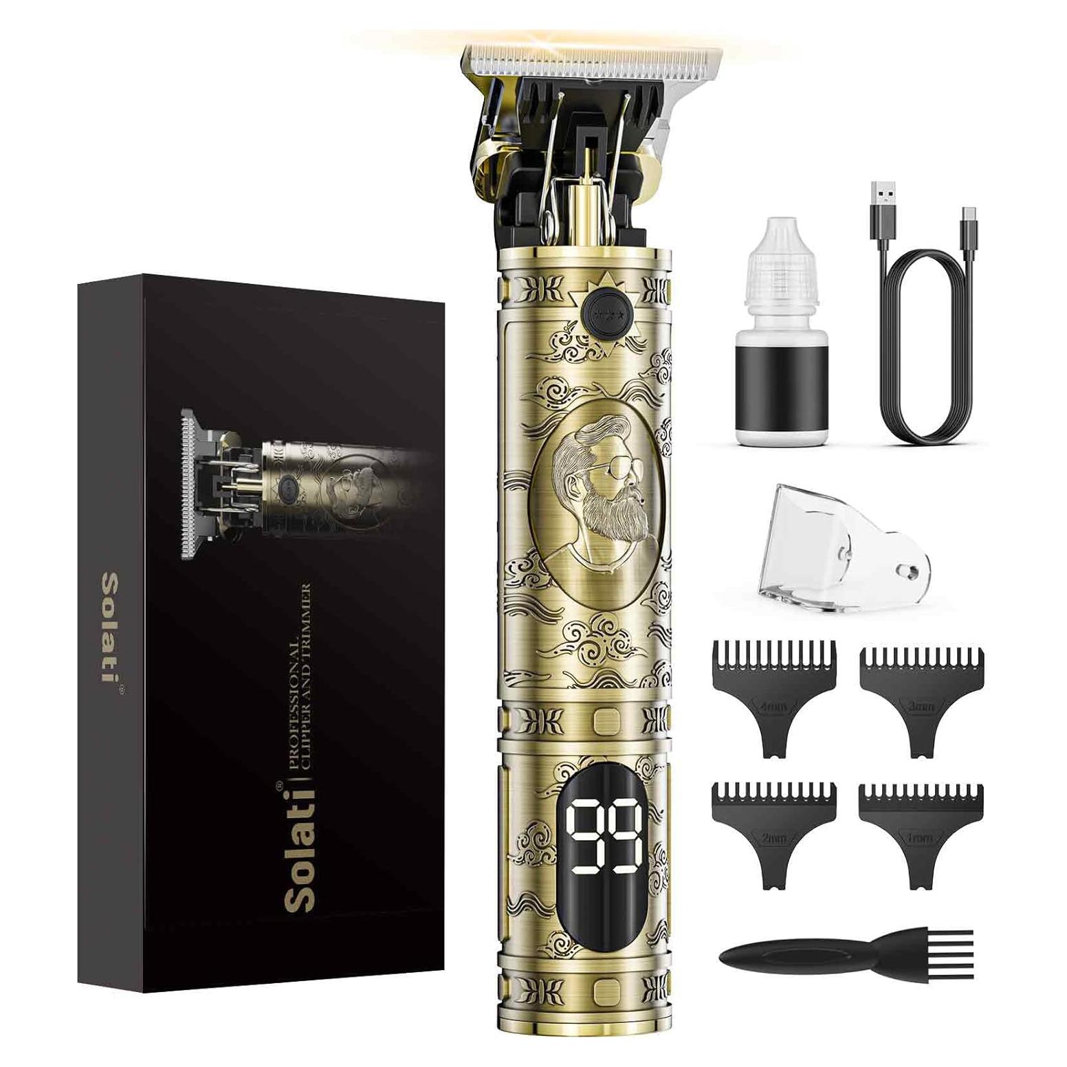 Cortadora de Cabello Solati JY-D001 Inalámbrica con LCD