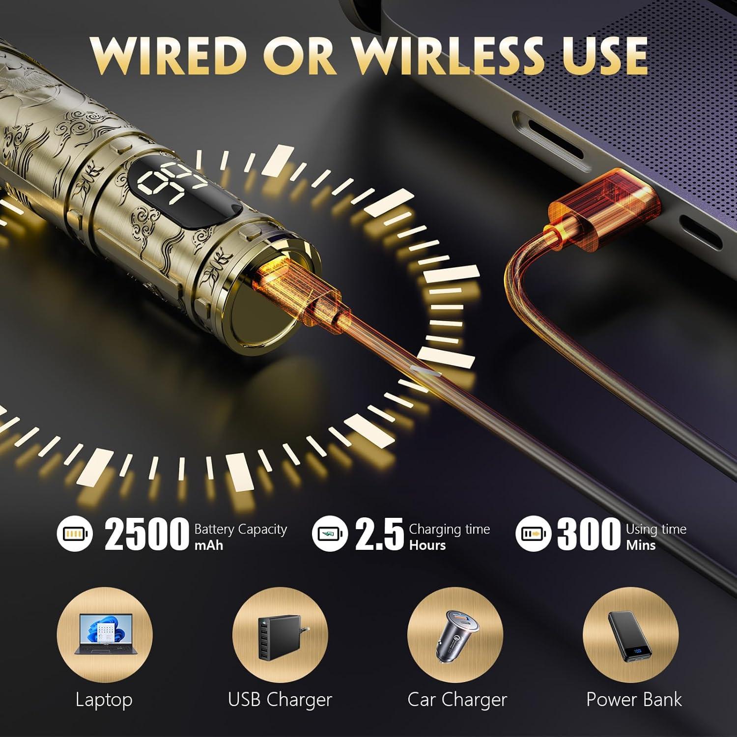 Cortadora de Cabello Solati JY-D001 Inalámbrica con LCD