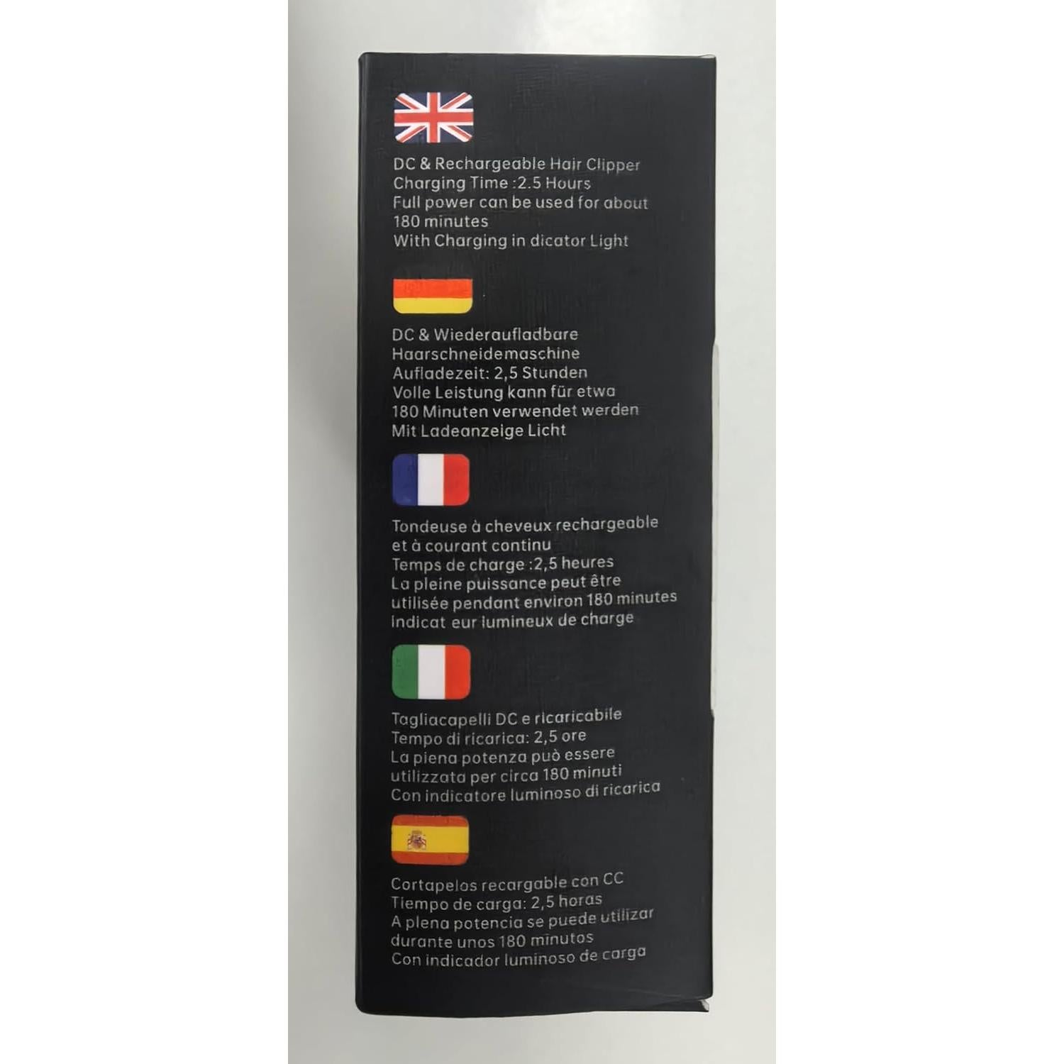 Cortadora de Cabello Solati JY-D001 Inalámbrica con LCD