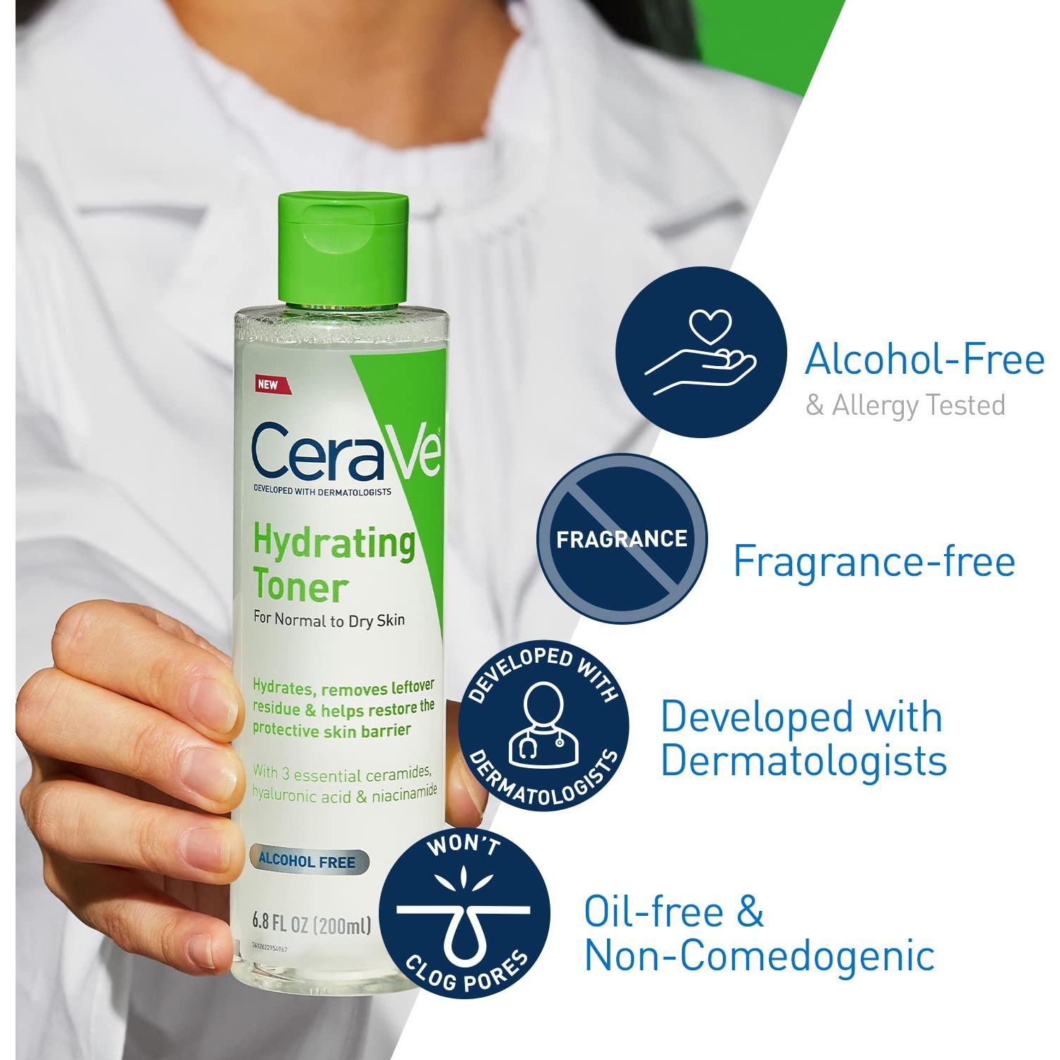 Tónico Hidratante CeraVe 200 ml Sin Alcohol Piel Sensible