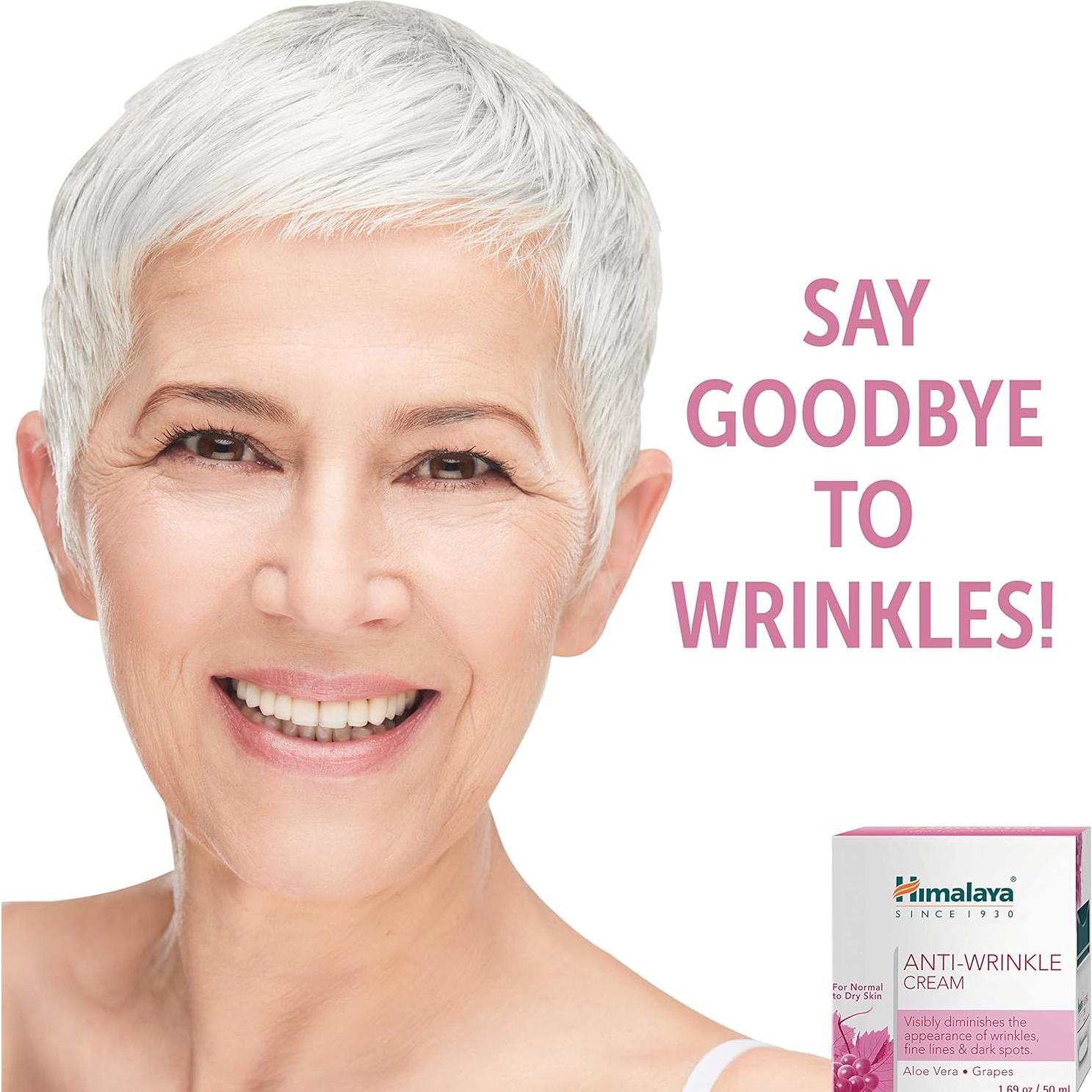 Crema Antiarrugas Himalaya 47.86 g con Aloe Vera y Uvas