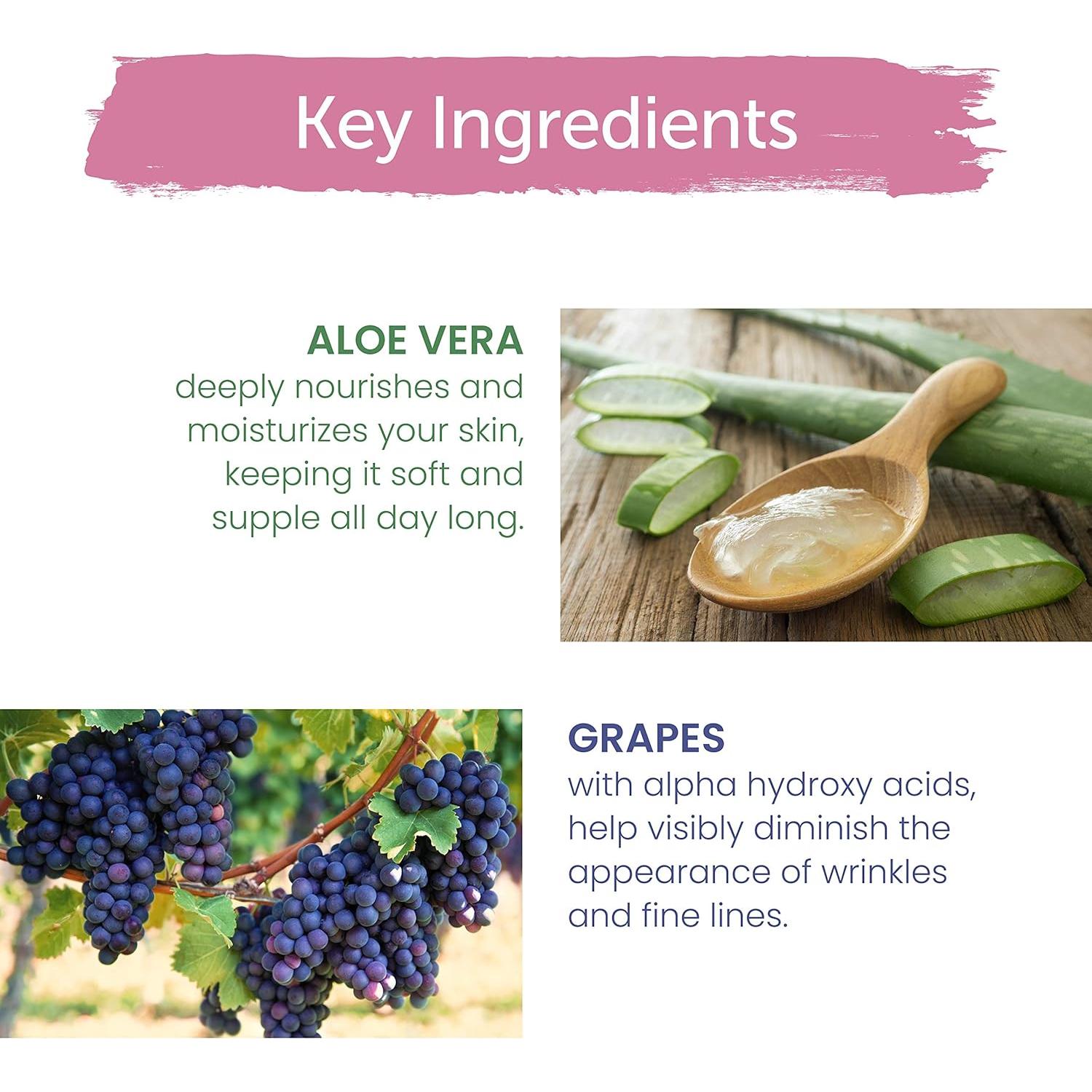 Crema Antiarrugas Himalaya 47.86 g con Aloe Vera y Uvas