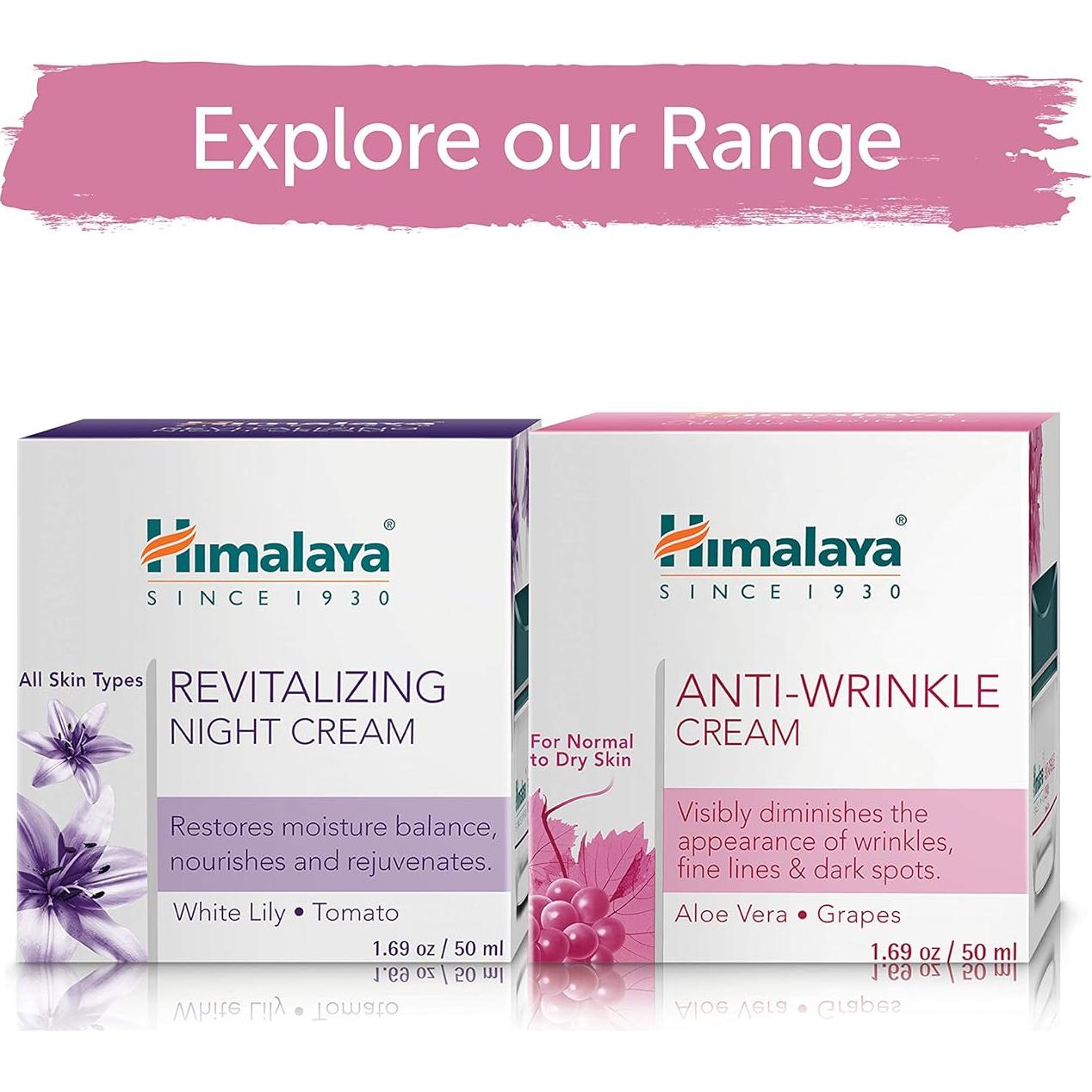 Crema Antiarrugas Himalaya 47.86 g con Aloe Vera y Uvas