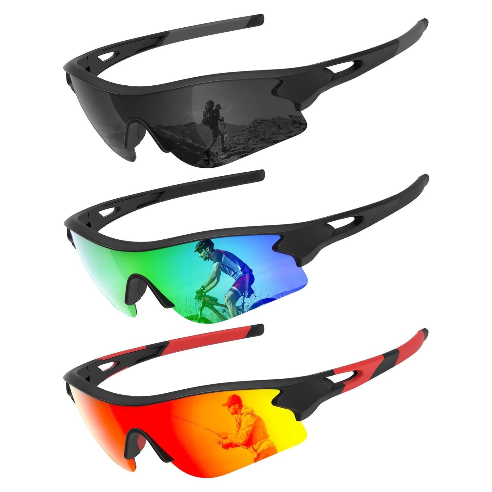 Gafas de sol OUKEMAX polarizadas para deportes y ciclismo