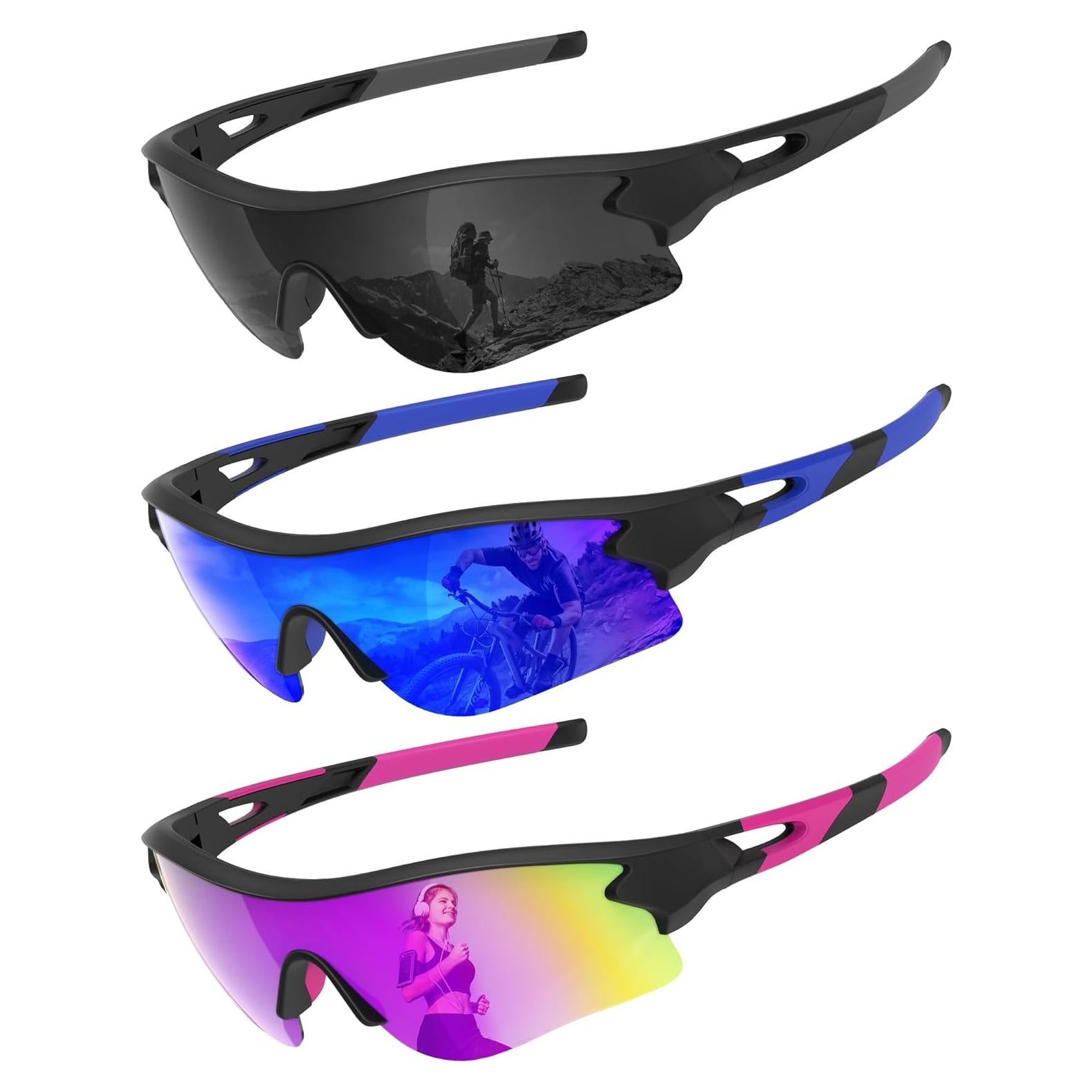 Gafas de sol OUKEMAX polarizadas para deportes y correr