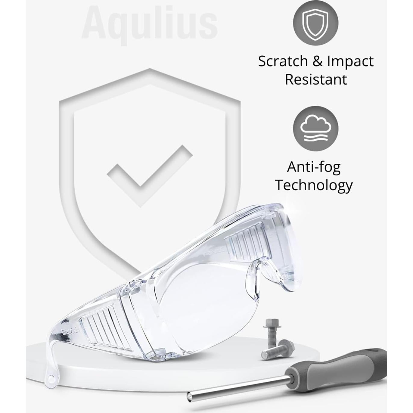Gafas de Seguridad Aqulius OTG - Resistentes al Vaho y Arañazos