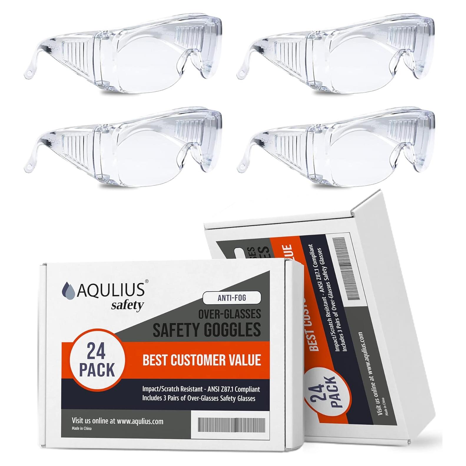 Gafas de Seguridad Aqulius OTG - Resistentes al Vaho y Arañazos