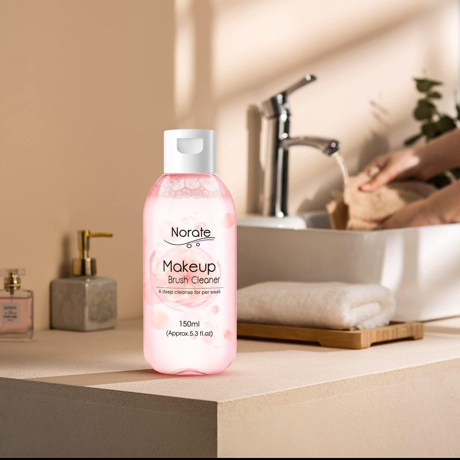 Limpiador de Brochas Norate 156 ml Fórmula Suave Libre de Crueldad