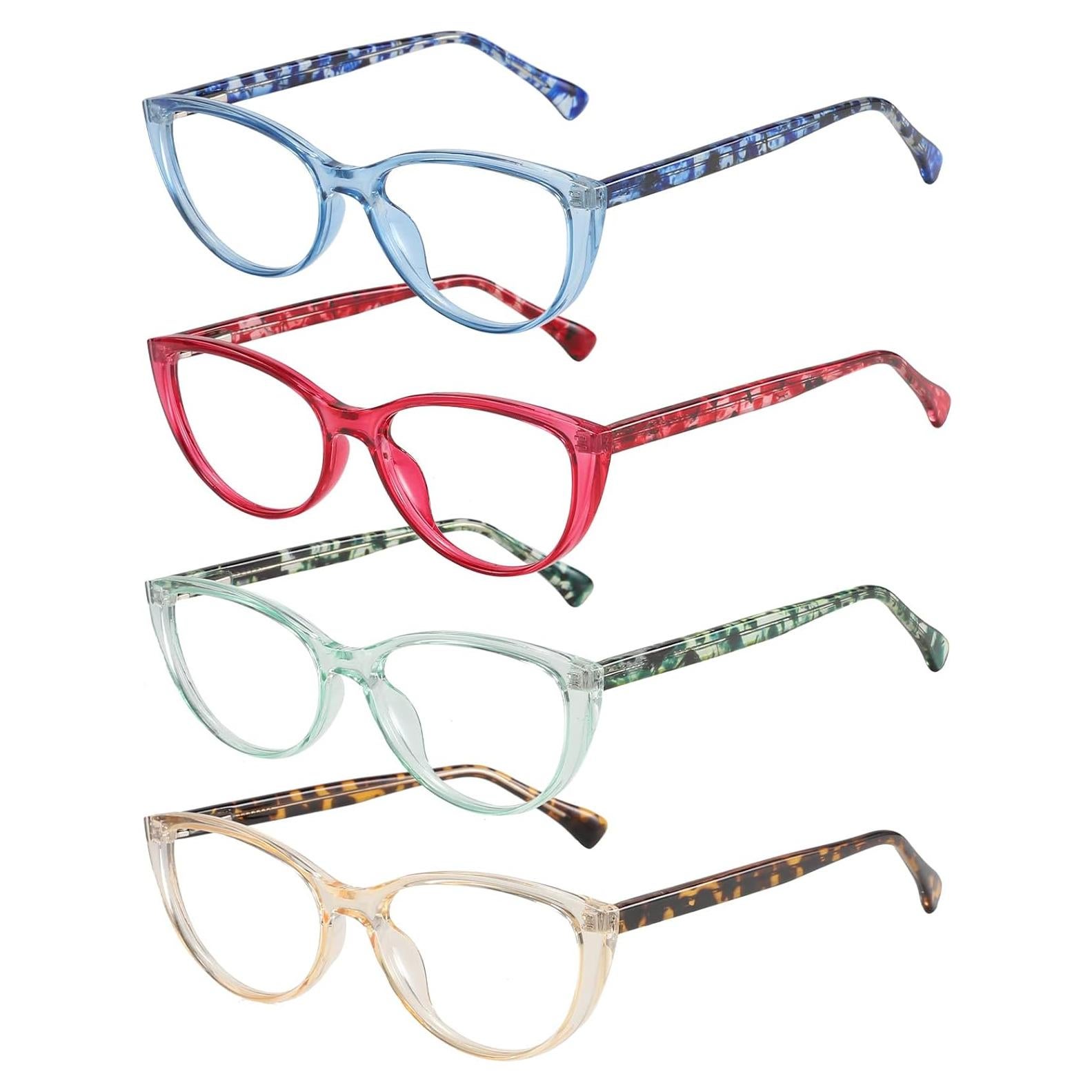 Gafas de Lectura Przene 4 Paquetes con Bloqueo Luz Azul